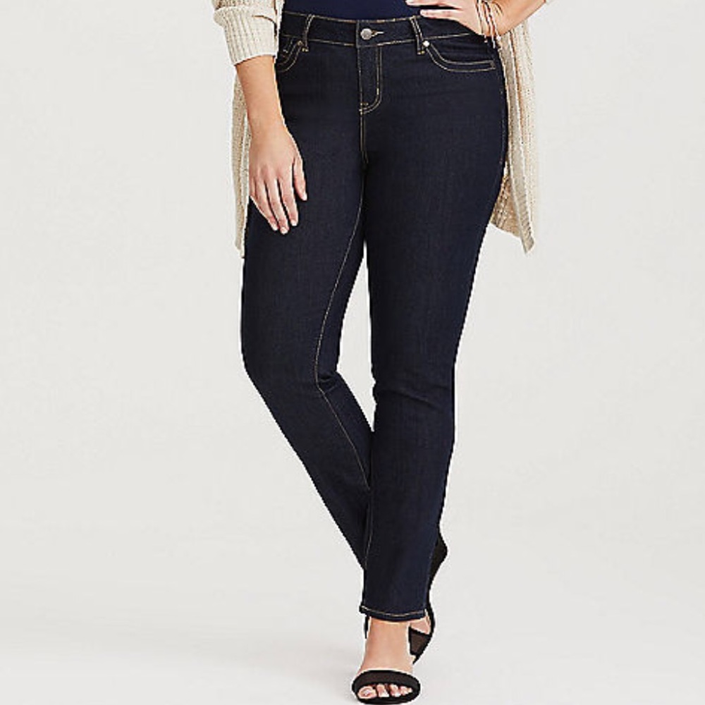 Torrid Dark Wash Skinny Jeans Size 12 Long
